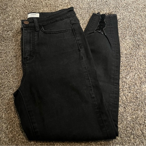 BKE Parker Universal Black High Rise Ankle Skinny size 24 - Picture 3 of 6